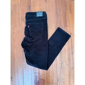 Levis 311 Shaping Skinny Corduroy Pants Black Womens 31x30